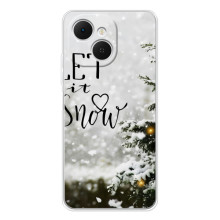 Новогодние, Праздничные Чехлы для TECNO Spark 40C - 2024 год – Let it snow