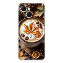 Чехол с уникальным дизайном «Осень с кофе» для TECNO Spark 40C – Пряный кофе