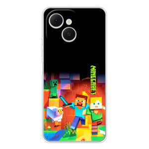 Чехлы для TECNO Spark 40C (Персонажи Майн Крафт) – Герой Майнкрафт