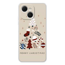 Рождественские Чехлы для TECNO Spark 40C (VPrint) (Merry Christmas)