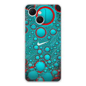 Силиконовый Чехол на TECNO Spark 40C с картинкой Nike (Найк зеленый)
