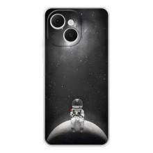 Силіконовый Чохол з принтом "Космонавти" на TECNO Spark 40C – Космонавт романтик