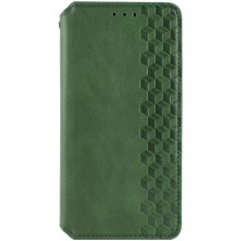 Кожаный чехол книжка GETMAN Cubic (PU) для TECNO Spark 5 Pro – Зеленый