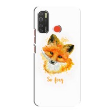 Чехлы с картинкой Лисички для TECNO Spark 5 Pro (VPrint) (Девочка Лиса)