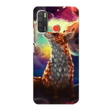 Чехлы с картинкой Лисички для TECNO Spark 5 Pro (VPrint) (Лисица в космосе)