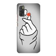 Чохол з принтом для TECNO Spark 5 Pro (AlphaPrint - Знак сердечка)