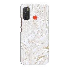 Мраморный чехол на TECNO Spark 5 Pro (VPrint) (Белый мрамор)