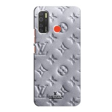 Текстурный Чехол Louis Vuitton для Техно Спарк 5 Про (Белый ЛВ)