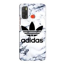 Чехлы Адидас для TECNO Spark 5 (AlphaPrint) (Адидас на мраморе)