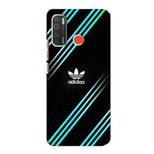 Чехлы Адидас для TECNO Spark 5 (AlphaPrint) (Адидас с полосами)