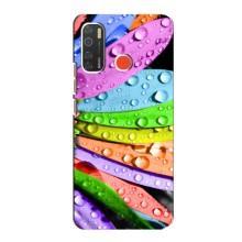 Чехлы (ART) Цветы на TECNO Spark 5 (VPrint) (Семицветик)