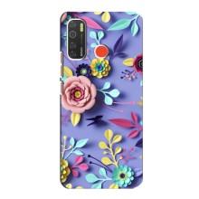 Чехлы с Цветами для TECNO Spark 5 (VPrint) (Цветочный дизайн)