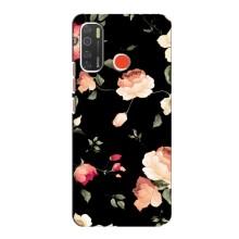 Чехлы с Цветами для TECNO Spark 5 (VPrint) (Розочки)