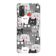Чехлы с Котиками для TECNO Spark 5 (VPrint) (Рисованные котики)