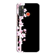 Чехол для Техно Спарк 5 - с принтом (Дизайнерские) (AlphaPrint) (Цветочки)