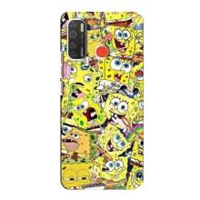 Чохол Губка Боб для ТЕКНО Спарк 5 – Емоції Спан Боба