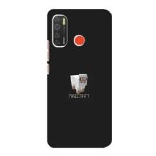 Чехол Майнкрафт на TECNO Spark 5 (AlphaPrint) Minecraft (Овечка Майнкрафт)