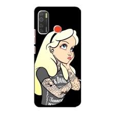 Чехол с печатью для TECNO Spark 5 - (Мода) (AlphaPrint) (Девочка в тату)