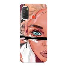 Чехол с печатью для TECNO Spark 5 - (Мода) (AlphaPrint) (Макияж)