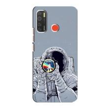 Чехол NASA для TECNO Spark 5 (AlphaPrint) (Космонавт фото)