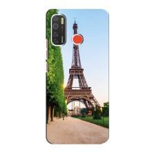 Чехол Эйфелева Башня для TECNO Spark 5 - (AlphaPrint) (Дорога в Париж)
