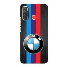 Чехол для Техно Спарк 5 - с принтом БМВ (AlphaPrint) (Лого BMW)