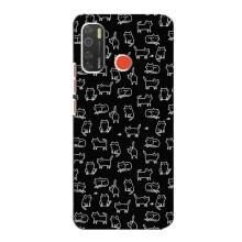 Чехол с принтом для TECNO Spark 5 (AlphaPrint) Модные коты – Меленькие котики
