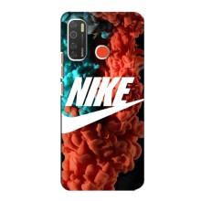 Чехол для TECNO Spark 5 - с принтом Найк (AlphaPrint) (Дымчатый найк)