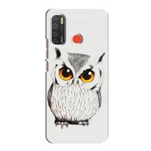 Чехол с птицами на TECNO Spark 5 (VPrint) (Милая Сова)