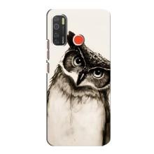 Чехол с птицами на TECNO Spark 5 (VPrint) (Сова)