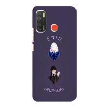 Чехлы Венсдей на TECNO Spark 5 Уэнсдей (AlphaPrint) (Уэнздей и подруга)