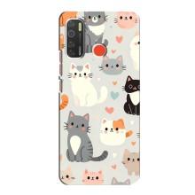Чохол з малюнком кіт на TECNO Spark 5 – Колаж котів