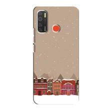 Новогодние, Праздничные Чехлы для TECNO Spark 5 - 2024 год (Зимний город)