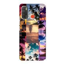 Силиконовый чехол с КАРТИНКАМИ лето для TECNO Spark 5 (AlphaPrint) (Летний отпуск)
