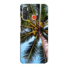 Силиконовый чехол с КАРТИНКАМИ лето для TECNO Spark 5 (AlphaPrint) (Пальма)