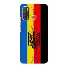 Украинские Чехлы для TECNO Spark 5 с картинкой УПА (AlphaPrint) (Флаг УПА)