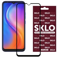 Защитное стекло SKLO 3D (full glue) для TECNO Spark 6 Go – Черный