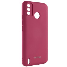 Чохол Silicone Cover My Color Full Camera (A) для TECNO Spark 6 Go – Бордовий