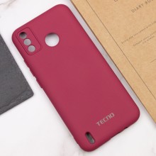 Чохол Silicone Cover My Color Full Camera (A) для TECNO Spark 6 Go – Бордовий