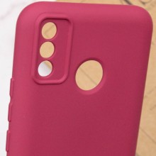 Чохол Silicone Cover My Color Full Camera (A) для TECNO Spark 6 Go – Бордовий