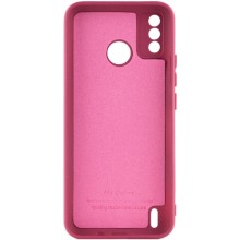 Чехол Silicone Cover My Color Full Camera (A) для TECNO Spark 6 Go – Бордовый