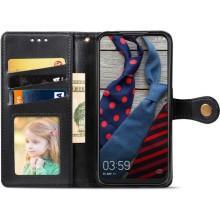 Шкіряний чохол-книжка GETMAN Gallant (PU) для TECNO Spark 6 Go – Чорний