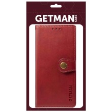 Кожаный чехол-книжка GETMAN Gallant (PU) для TECNO Spark 6 Go – Красный