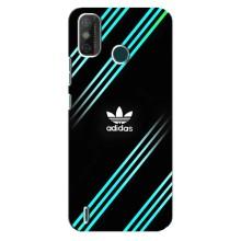 Чехлы Адидас для TECNO Spark 6 GO (KE5) (AlphaPrint) (Адидас с полосами)