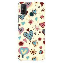Чехлы для любимой на Техно Спарк 6 ГО (VPrint) (Сердечки)