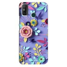 Чохли з квітами для TECNO Spark 6 GO (KE5) (VPrint) (Дизайн квітів)