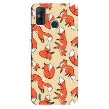 Чехлы с картинкой Лисички для TECNO Spark 6 GO (KE5) (VPrint) (Лисички)