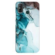Чохол для ТЕКНО Spark 6 GO (KE5) - з принтом (Дизайнерські) (AlphaPrint) (Бірюзовий мрамор)
