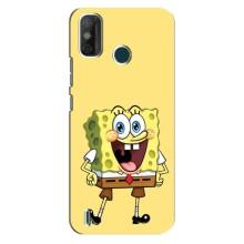 Чохол Губка Боб для ТЕКНО Spark 6 GO (KE5) – Веселий Спанч Боб