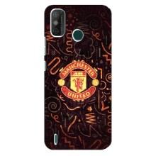 Чехол Манчестер Юнайтед для Техно Спарк 6 ГО (AlphaPrint) (эмблема МЮ)